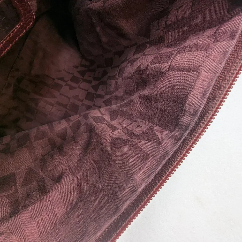 Furla Leather Hand bag Brown Color